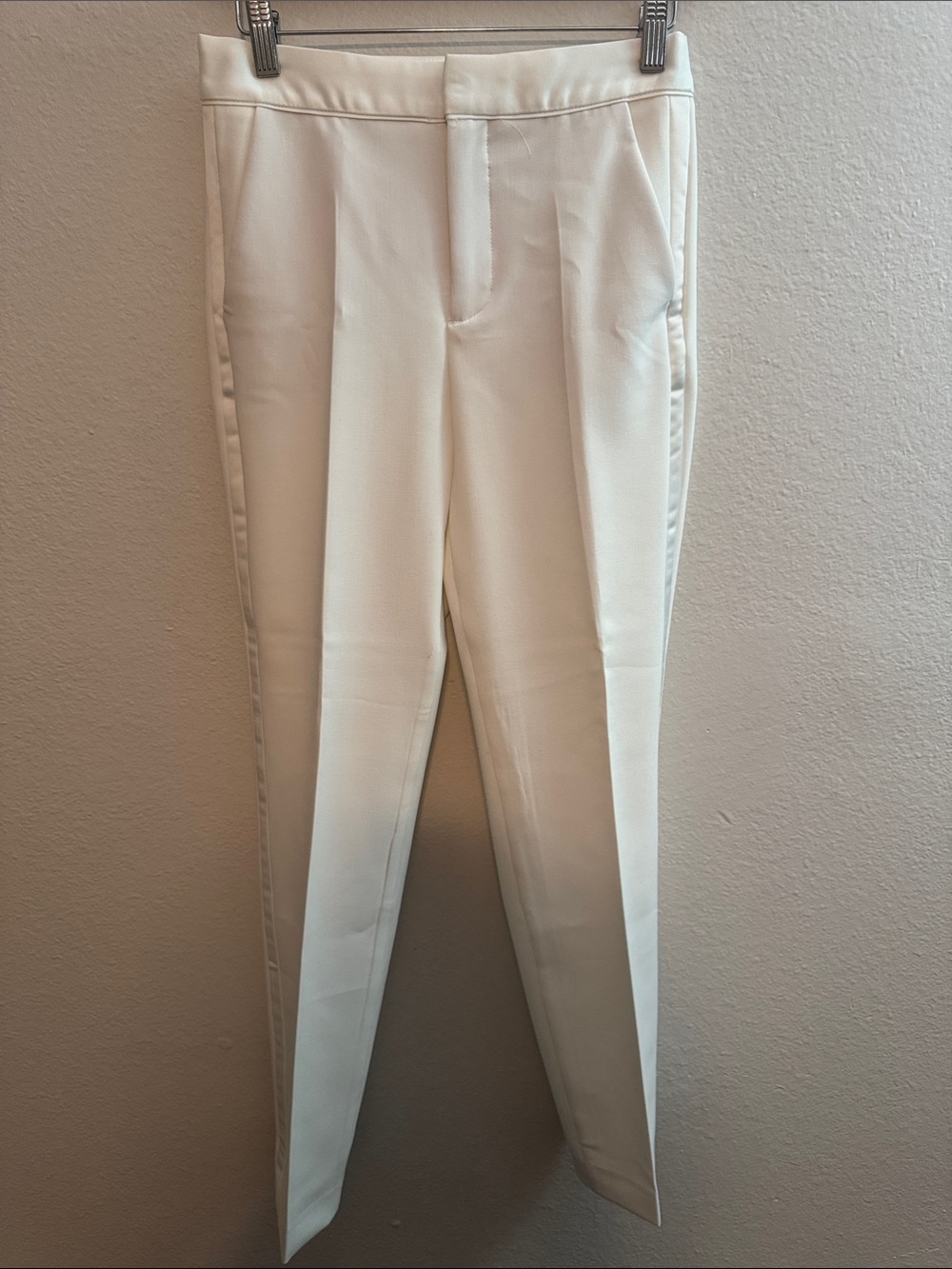 Zara White Slim Dress Pants